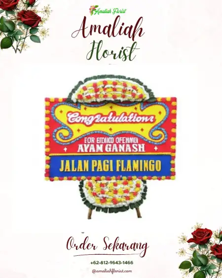 Sewa Papan Bunga Warangan